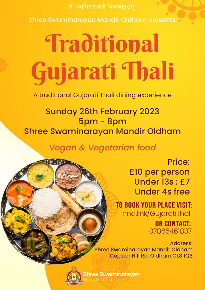 Jay Shree Swaminarayan! Come and join us on Sunday 26th February for a...