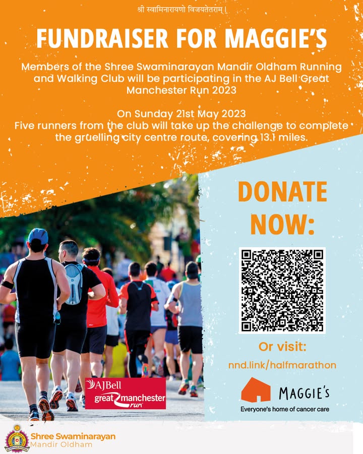 Jay Shree Swaminarayan! Oldham Mandir's Running and Walking Club kicke...