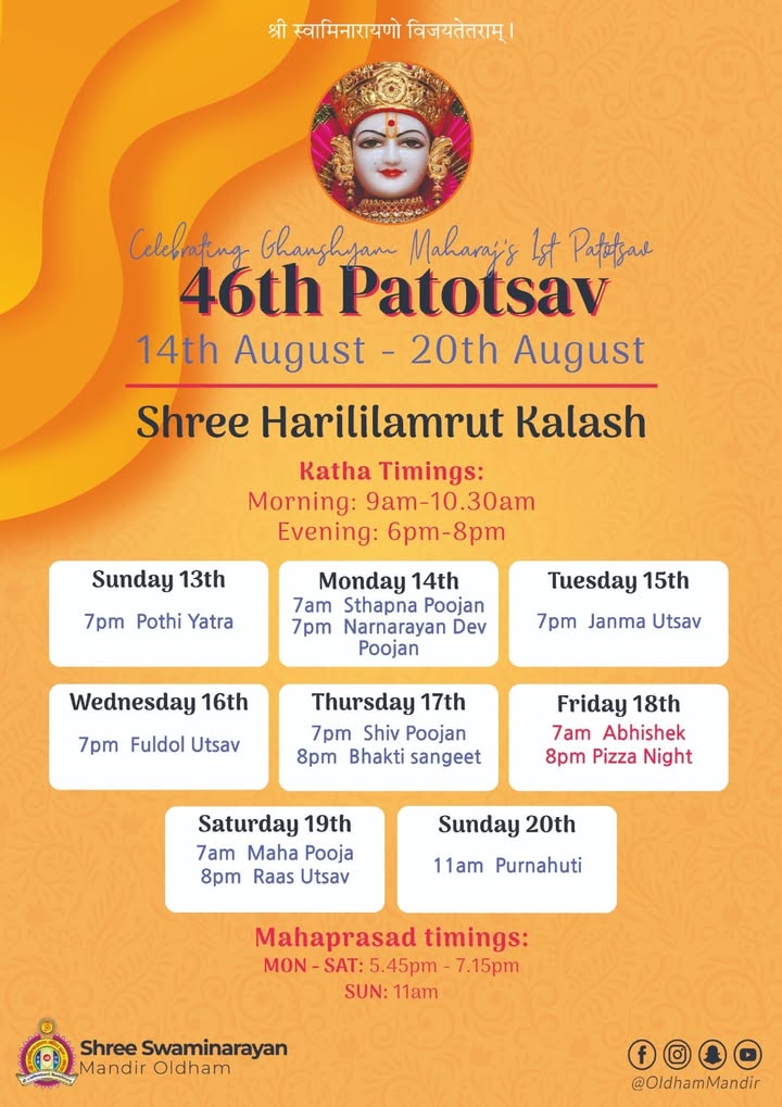 Jay Shree Swaminarayan! ...And just like that, a year has passed since...
