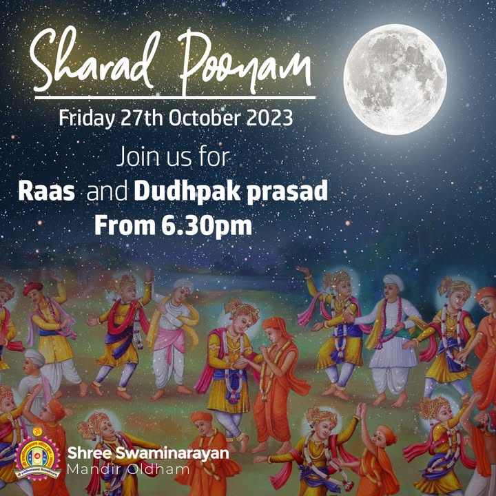 Jay Shree Swaminarayan! Due to the Lunar Eclipse on Saturday 28th Octo...