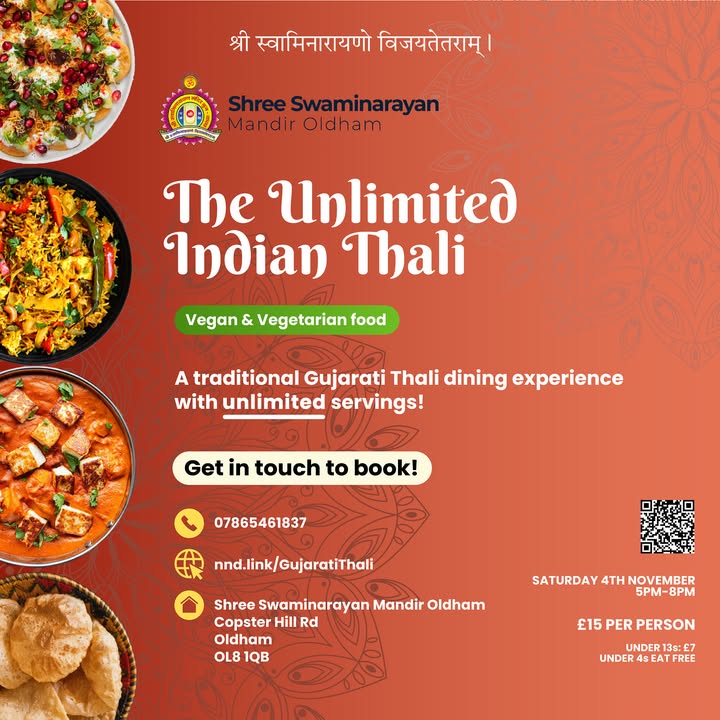 Jay Shree Swaminarayan! Come and join us on Saturday 4th November for...