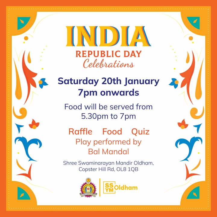 Jay Shree Swaminarayan! Happy New Year! To celebrate our India Republi...