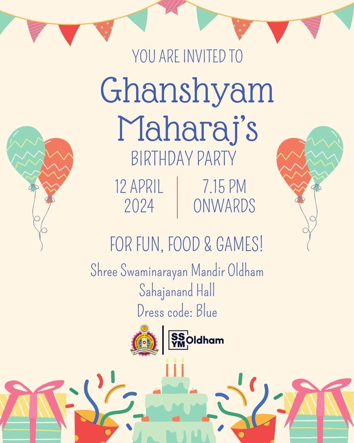Jay Shree Swaminarayan! Calling all kids! Join us on Friday 12th April...