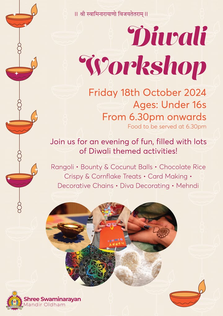 Jay Shree Swaminarayan ! It's that time of year again! 🕯️🎆 To kick off...