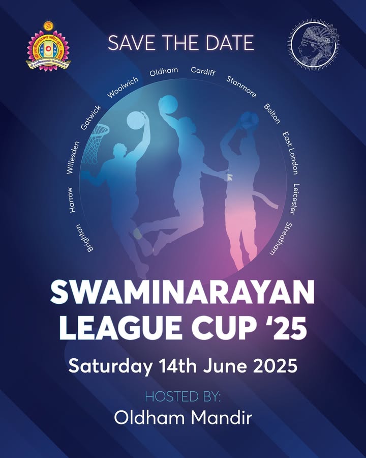 Jay Shree Swaminarayan! SAVE THE DATE! Get ready! 🏆 Oldham Mandir is h...