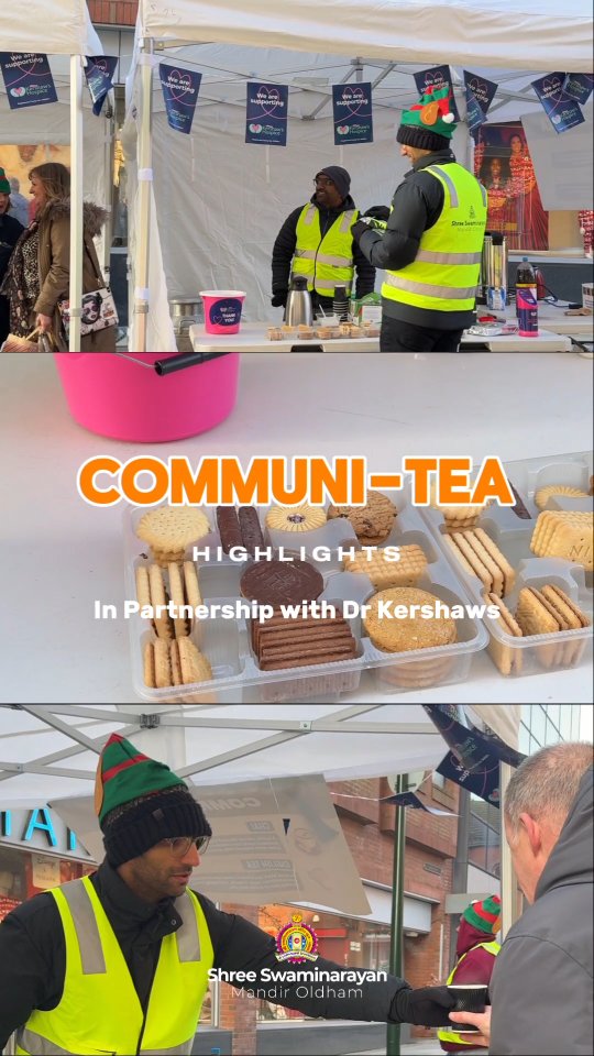 Jay Shree Swaminarayan! ☕💛 Communi-Tea in action! From serving over 30...