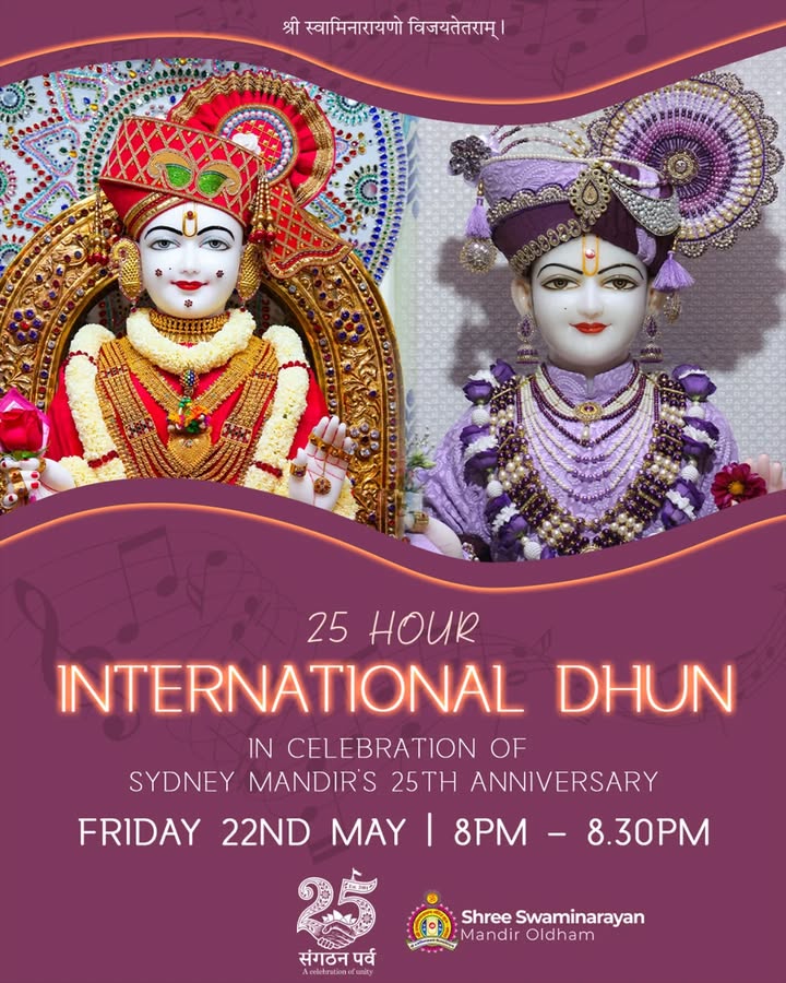 Jay Shree Swaminarayan! 🎶 Join us for a special 25 Hour International...