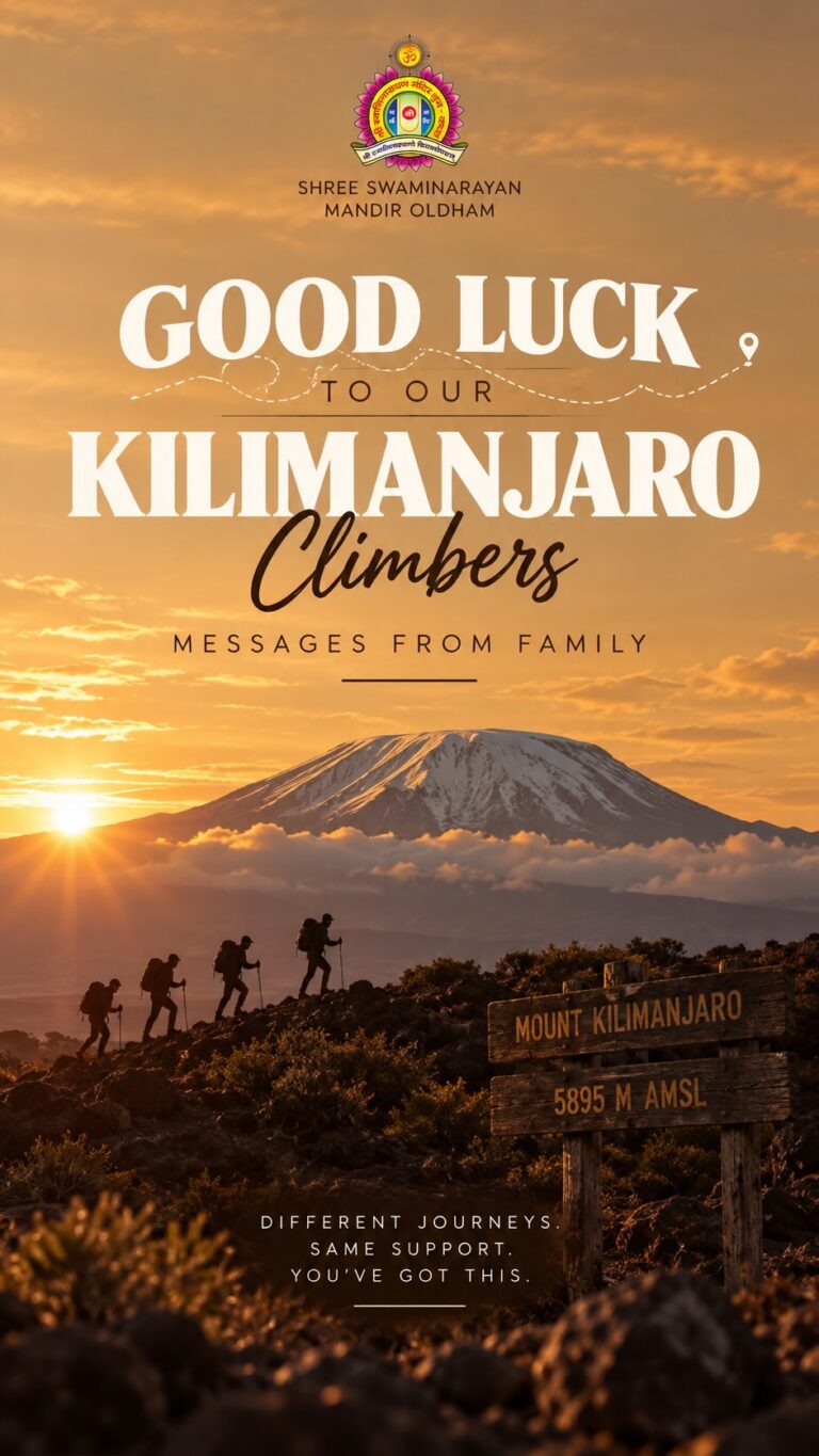 Jay Shree Swaminarayan! A few special good luck messages from our SSMO...