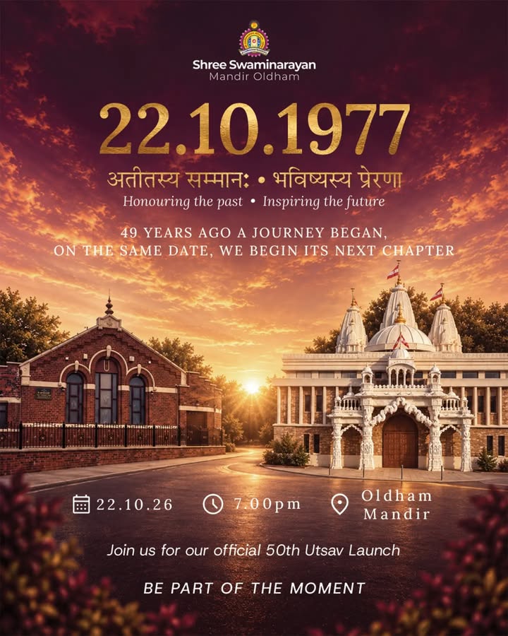 The countdown is almost over… ⏳ Jay Shree Swaminarayan! 49 years ago,...